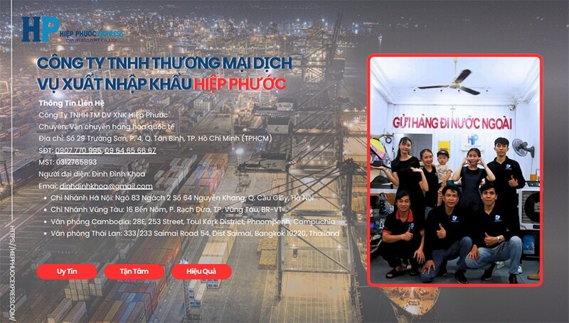 Hiệp Phước Express với 16 năm chuyên tuyến Đông Nam Á